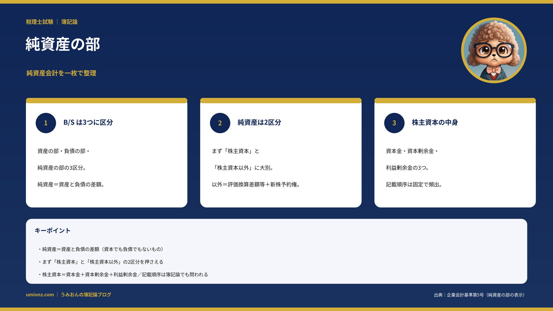 純資産の部のまとめインフォグラフィック
